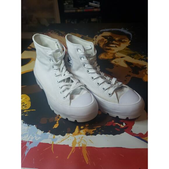 Chuck Taylor All Star High Lugged Womans White Size 9 - Picture 1 of 6